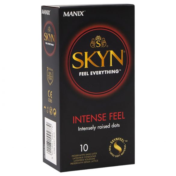 Manix SKYN Intense - prezervative fără latex, cu textură de perle (10 buc)