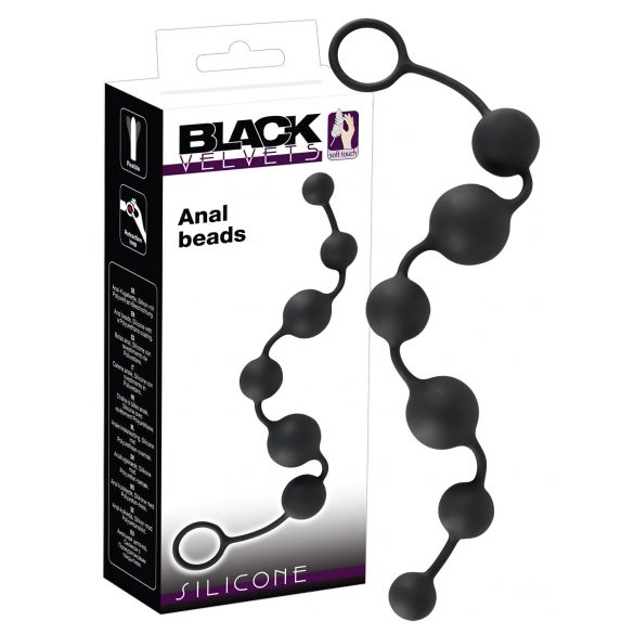 Cateter anal flexibil Black Velvet (negru)