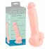 Dildo medical din silicon (18cm) - natural