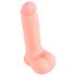 Dildo medical din silicon drept (20 cm) - natural