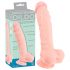 Silicon medical dildo (24cm) - natural