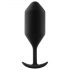 b-vibe Snug Plug 4 - dop anal cu bile duble (257g) - negru