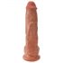 King Cock dildo mare, 25 cm - maro