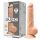 Silexd 9,5 - dildo cu bază de ventuză - 24 cm (natur)