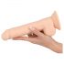 Silexd 9,5 - dildo cu bază de ventuză - 24 cm (natur)