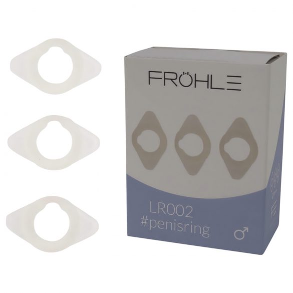 Fröhle LR002 (2,1cm) - set inele medicale pentru potență (3 buc)