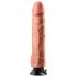 Real Feel Deluxe Nr.12 - vibrator realist cu testicule (natur)