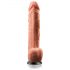 Real Feel Deluxe Nr.12 - vibrator realist cu testicule (natur)