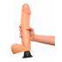 Real Feel Deluxe Nr.12 - vibrator realist cu testicule (natur)