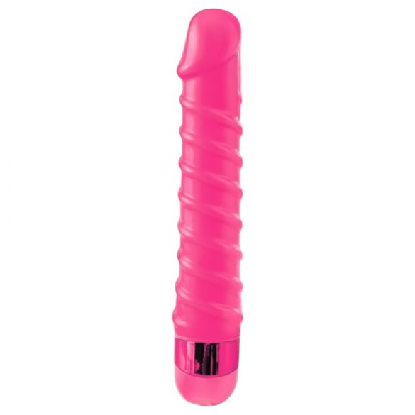 Classix Candy Twirl - vibrator spirală erotică din silicon (roz)