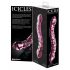 Icicles No. 55 - dildo din sticlă cu două capete, pentru punctul G (roz)