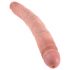 King Cock 12 Slim - dildo dublu realist (31cm) - natural