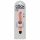 Regele Cock 7 Stiffy - vibrator realist, rezistent la apă (18cm) - natural