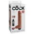 King Cock 10 - dildo ejaculator realist (25cm) - natural