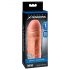 X-TENSION Mega 1 - manșon realist pentru penis (17,7 cm) - natural