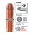 X-TENSION Mega 2 - manșon realist pentru penis (20,3 cm) - natural