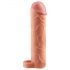 X-TENSION Perfect 1 - înveliș pentru penis cu inel pentru testicule (17,7 cm) - culoare naturală