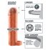 X-TENSION Perfect 1 - înveliș pentru penis cu inel pentru testicule (17,7 cm) - culoare naturală