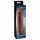 X-TENSION Perfect 2 - prelungitor de penis cu inel testicular (19cm) - natur inchis