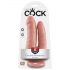 King Cock Dublu Penetrator - dildo dublu realist (natural)