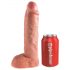 Strap-on King Cock 10 - dildo gol cavabil, cu prindere (25cm)