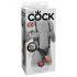 Strap-on King Cock 10 - dildo gol cavabil, cu prindere (25cm)