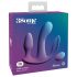 3Some extaz total - vibrator triplu cu acumulator și telecomandă (mov)