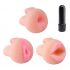 Trio Pipedream Travel - set pompă de penis cu vibrații (negru-natur)