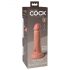 Dildo Elite 6 cu ventuză, realist (15 cm) - natural