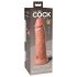 Elite Cock 8 - dildo cu ventuză realist, 20 cm - natural