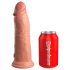 Elite Cock 8 - dildo cu ventuză realist, 20 cm - natural