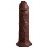 King Cock Elite 8 - dildo realist cu ventuză (20 cm) - maro