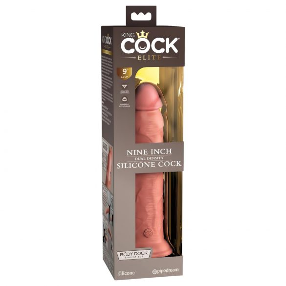 Elite Cock 9 - dildo realist cu ventuză (23cm) - natural