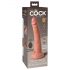 Elite Cock 7 - vibrator cu ventuză și radio, 18cm - natural