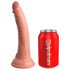 Elite Cock 7 - vibrator cu ventuză și radio, 18cm - natural