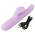 Vibrator SMILE - cu încărcare, pentru clitoris, rotativ și în culori mov.