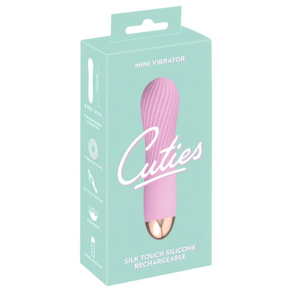 Cuties Mini - vibrator spiral, rezistent la apă, cu acumulator (roz)