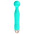 Cuties Mini Wand - vibrator mic, reîncărcabil, waterproof, pentru masaj (verde)