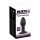 Black Velvet Twist - vibrator anal din silicon, cu acumulator (negru)