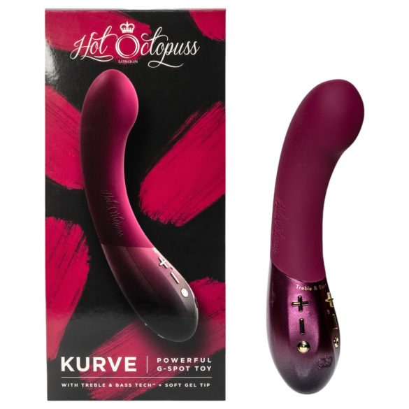 Hot Octopuss Kurve - vibrator G-punct, cu acumulator și rezistent la apă (mov)