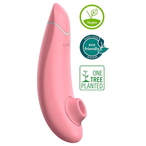 Womanizer Premium Eco - stimulent pentru clitoris cu pulsatii de aer, reincarcabil (roz)