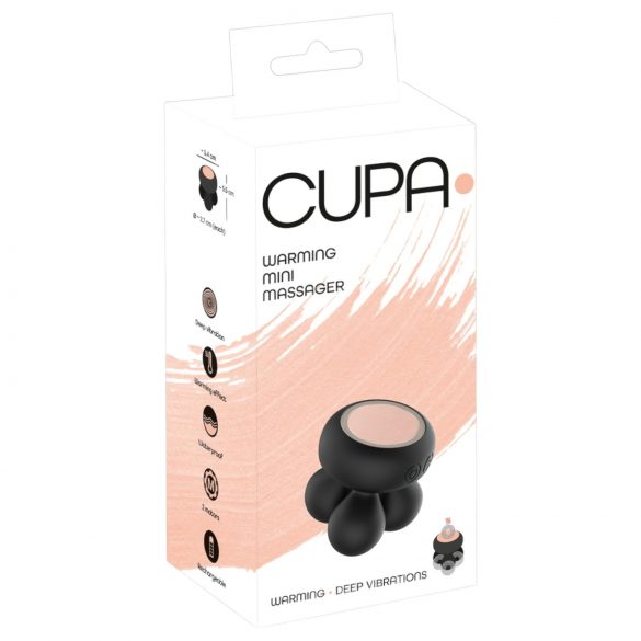 You2Toys CUPA Mini - vibrator și masaj cu încălzire (negru)