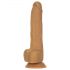 Adicție Dezgolită Thrusting 9 - vibrator cu impulsuri radio - închis la culoare (23cm)