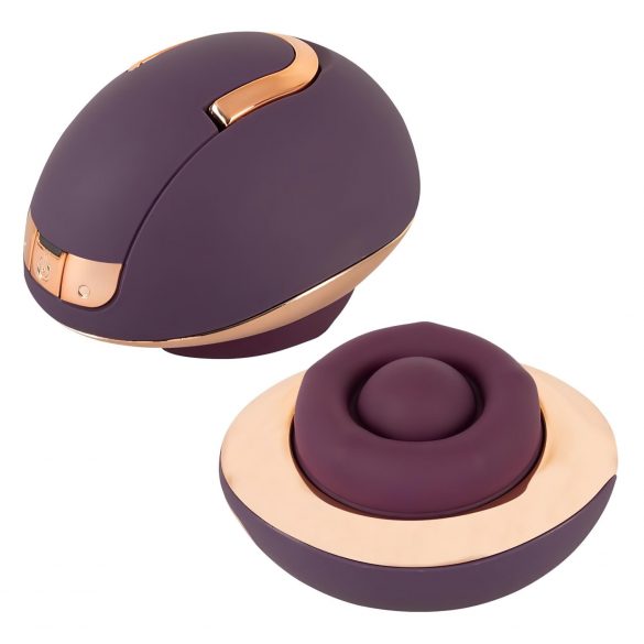 Belou - vibrator cu acumulator, rotativ, pentru masajul vulvei (mov)