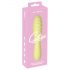 Cuties Mini 3 - vibrator mic reîncărcabil, impermeabil, în formă de buzdugan (galben)