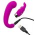 Vibrator Mini G - punctul G cu stimulare pentru clitoris, reincarcabil (mov)