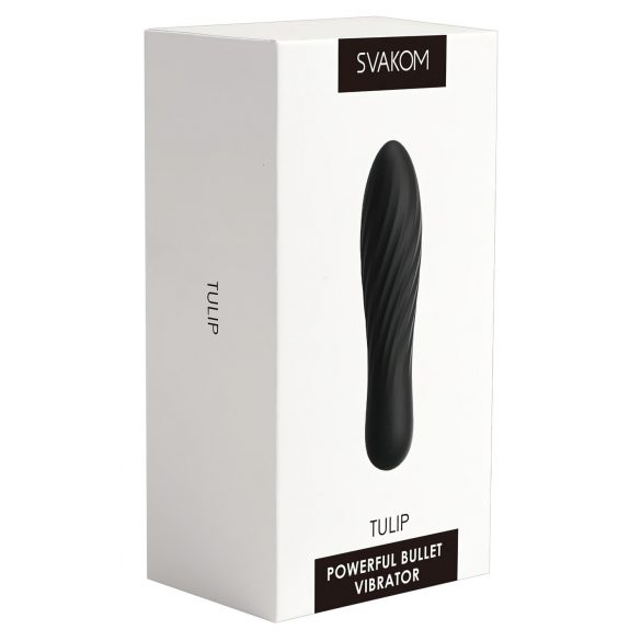 Svakom Tulip - vibrator mini cu acumulator (negru)