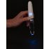 Vibrator drept cu acumulator și LED (transparent-alb)