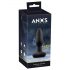 ANOS - vibrator anal rezistent la apă, cu acumulator (negru)