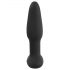 ANOS - vibrator anal rezistent la apă, cu acumulator (negru)